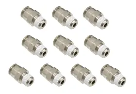 82800 269 Motorsports Push To Connect Straight 1/8 Inch Npt 1/4 Tubing Qty 10