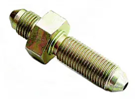 St83203 A-1 Racing Products Fitting - Bulkhead Straight 3 An Male To Steel Cadmiu