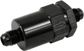 K0209-6 Ac Performance Bk 6 An Male Billet Inlet Fuel Filter Fitting Adapter Aluminum With 6an Black