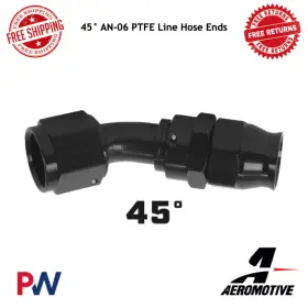 An-06 Aeromotive 15351 45 Ptfe Line Hose Ends #15351 An-06 Aeromotive 15351 45 Ptfe Line Hose Ends #15351