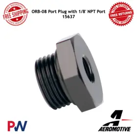 Orb-08 Aeromotive 15637 Port Plug With 1/8 Npt #15637 Orb-08 Aeromotive 15637 Port Plug With 1/8 Npt #15637