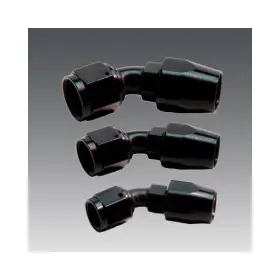 15654 Aeromotive Reusable Hose End -8 An Swivel Female Threads 45 Degree