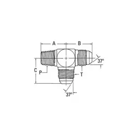 2028-16-16s Aeroquip Adapter Adaptor Tee
