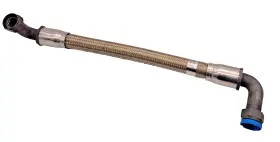 Ae3081m0196-278 Aeroquip 20 Inch Stainless Steel Hose 3000 Psi With 45 And Fittings Type 111