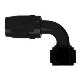 Fbm4432 Aeroquip Aluminum Black Anodized Fitting -06an Hose Size 90 Elbow Swivel