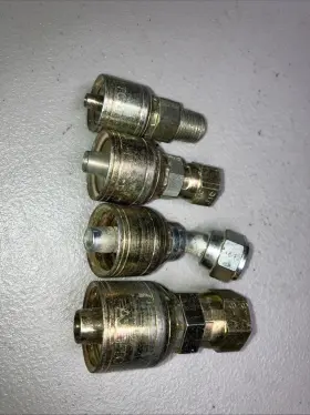 Ttc-4 Aeroquip Hose Ends - Lot Of 4 6 8