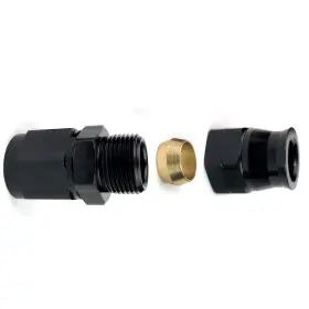 Wan109-6-blk Afatebox 6an Female To 3/8 Inch Tubing Adapter Fuel Hardline Tube Black