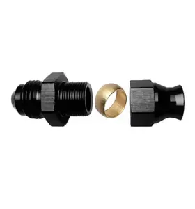 Wbn9006-38-blk Afatebox 6an Male To 3/8 Inch Tubing Adapter Fuel Hardline Tube Fitting Aluminum Black