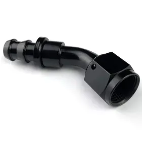 Wf0209-4506-blk Afatebox 6an 45 Degree An Female Swivel Push-on/lock Hose Barb Fuel Oil Line Fitting E