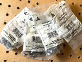 Flrc-2982 Ags Company 4-pack Of 3/8 Inch Fuel Line Repair 360 Seal Clamp 28 Pcs Per Pack