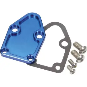 All40300 Allstar Performance Small Block Chevy Fuel Pump Block-off Plate Blue