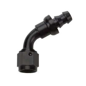 Allstar Performance All49443 Pushlock Hose End Black 60 Deg Elbow -8