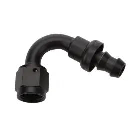 Allstar Performance All49463 Pushlock Hose End Black 120 Deg Elbow -8