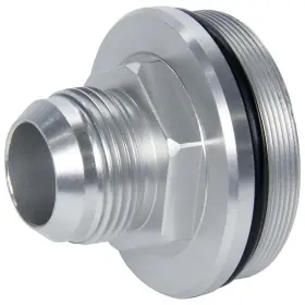 All92049 Allstar Performance Oil Filter End Cap -16an Male - Aluminum Clear