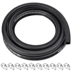 Allwin 716841560428 1/4 Inch Id Fuel Line Hose - 10ft Marine Grade Id-10ft Black