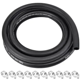 Allwin 716841560435 5/16 Inch Id Fuel Line Hose - 10ft Marine Grade With 10pcs Cla
