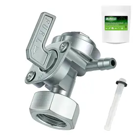 1501-45 Aolkksi Generator Petcock Fuel Gas Tank Switch Shut Off Valve 1 Inch Silver