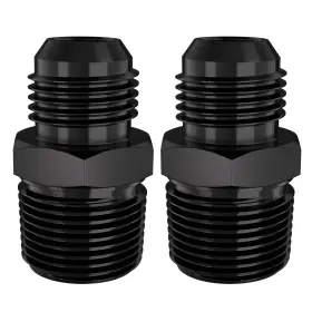 Stl-10an-3 Apiele Stl-10an-3/4npt-0 10an Male Flare To 3/4 Inch Npt Black Aluminium Straight Fitting Adapter 2pcs Stl Stl-10an-3 Apiele Stl-10an-3/4npt-0 10an Male Flare To 3/4 Inch Npt Black Aluminium Straight Fitting Adapter 2pcs Stl
