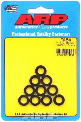 200-8584 Arp Auto Racing Black Washers - 5/16 Id X .550 Od 10
