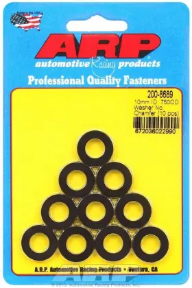 200-8689 Arp Auto Racing Black Washers - 10mm Id X 3/4 Od 10 200-8689 Arp Auto Racing Black Washers - 10mm Id X 3/4 Od 10
