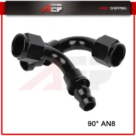 Ap83341201y Auto Engineparts 2pcs Push Lock Hose End Fitting Adapter 8an Aluminum Fit Fuel Oil Line