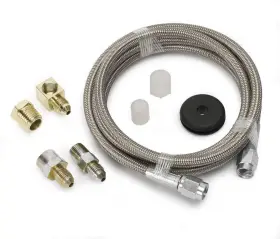Auto Meter 046074032363 3236 Braided Stainless Steel Hose Black 12 X 6 1 Inches