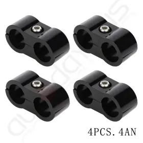 Adp109219-2201s Autodayplus 4pcs 4an 6an 8an 10an Hose Separator Clamp Fitting Connector Oil Fuel Line