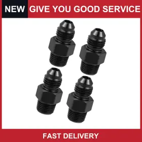 Automall Tech 726215621884 Universal An3 Male To 1/8 Inch Npt Car Flare Reducer Hose Fitting Adapter Pack Of 4