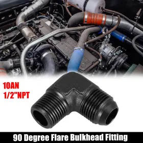 An10 Automall Tech 782685111232 90 Degree Male To 1/2 Inch Npt Flare Fitting Adaptor Connector For Car An10 Automall Tech 782685111232 90 Degree Male To 1/2 Inch Npt Flare Fitting Adaptor Connector For Car