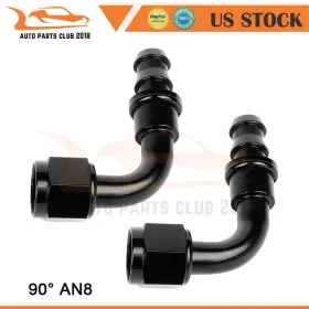 Autopartsclub2018 Ap83341201ps 2pcs Black An-8 Push Lock Oil/fuel/gas Hose Line End Fitting Adapter Aluminum Autopartsclub2018 Ap83341201ps 2pcs Black An-8 Push Lock Oil/fuel/gas Hose Line End Fitting Adapter Aluminum