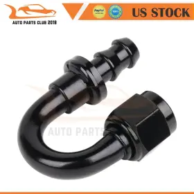 Autopartsclub2018 Apc10922301s New Electroplated Push Lock Hose End 180 Degree 6an Separator Clamp Autopartsclub2018 Apc10922301s New Electroplated Push Lock Hose End 180 Degree 6an Separator Clamp