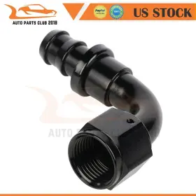 Autopartsclub2018 Apc10922801s An10 Push Lock Hose End Fitting Works With Stainless Steel Braided Lined