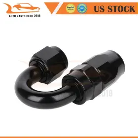 Autopartsclub2018 Apc10923601s 8an Electroplated Black Swivel Hose End Fitting Oil Line Adapter 180 Degree Autopartsclub2018 Apc10923601s 8an Electroplated Black Swivel Hose End Fitting Oil Line Adapter 180 Degree