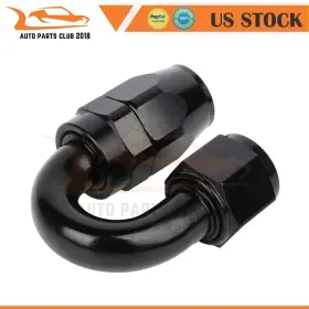 Autopartsclub2018 Apc10923701s Hose End Fitting Adapter For Oil/fuel/gas Line Swivel An10 180degree