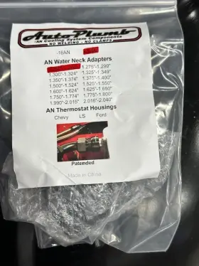 Ap1250-20blk Autoplumb 1.250 Inch To 1.299 -20an Black Water Neck Adapter Aeroflow