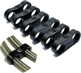 Ayaoqiang 603097932560 6an Black Hose Aluminum Clamp-an6 Separator Fuel Line