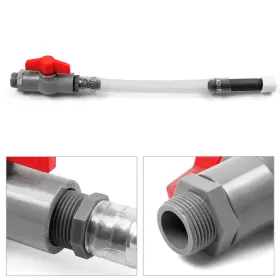 Occ064-use Batu 1pcs Deluxe Racing Fuel Jug Filler Hose With Shutoff Valve Us Stock