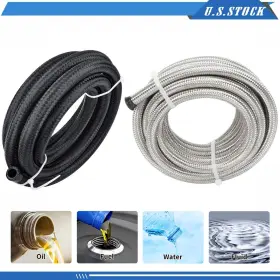 C0086 Bettercloud 10ft Cpe Braided Fuel Line Hose Fit Oil Gas Water Diesel An4/an6/an8/an10/an12 C0086 Bettercloud 10ft Cpe Braided Fuel Line Hose Fit Oil Gas Water Diesel An4/an6/an8/an10/an12