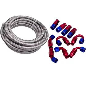 0ynsov Bfo An8 Stainless Steel Ptfe Fuel Hose X 20feet/6m -73 C To 260 1000 Psi