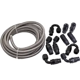 16qs4t Bfo 20ft 8an Ptfe Stainless Steel Braided Fuel Gas Oil Line Work Press 1000 Psi New 16qs4t Bfo 20ft 8an Ptfe Stainless Steel Braided Fuel Gas Oil Line Work Press 1000 Psi New