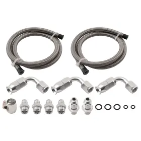 4t08lx Bfo 6an Power Steering Pump Tube 3ft Stainless Steel High Pressure Silver Universal