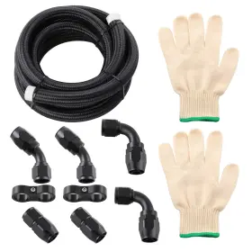 5bqyur Bfo 12an 10ft Fitting Stainless Steel Braided Oil Fuel Hose Line Kit Black New 5bqyur Bfo 12an 10ft Fitting Stainless Steel Braided Oil Fuel Hose Line Kit Black New