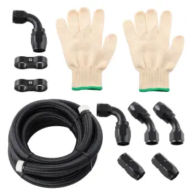 6rniuy Bfo 12an 10ft Nylon Braided Oil Line Hose Fitting Kit Cpe Synthetic Rubber Gloves