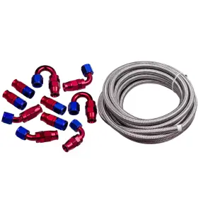 6xpvai Bfo An8 Straight Ptfe Fitting Stainless Steel Fuel Hose 45