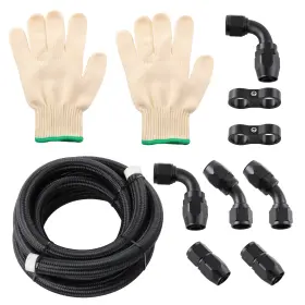 9hwjf7 Bfo 12an 10ft Fitting Stainless Steel Braided Oil Fuel Hose Line Kit Black New 9hwjf7 Bfo 12an 10ft Fitting Stainless Steel Braided Oil Fuel Hose Line Kit Black New