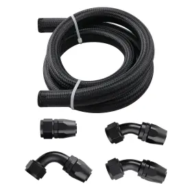 9kmvts Bfo Heat Resisting 16an Hose Fuel Line 5 Feet With 90 Degree An Fittings 45