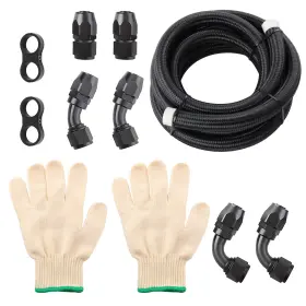 Bnkom3 Bfo 10ft Fuel Line Hose Compatible With Transmission Fluid/oil/race Gas 12-an Bnkom3 Bfo 10ft Fuel Line Hose Compatible With Transmission Fluid/oil/race Gas 12-an