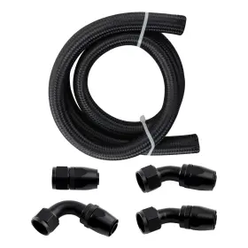 Bfo C52jqo 16an Hose Fuel Line 5 Feet With Nylon Braided Hoses 90 Degree 45 1pc
