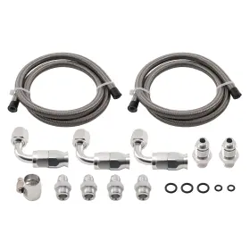 C6prxv Bfo Power Steering High Pressure Line Kit 3ft Stainless Steel Ptfe Hose Universal
