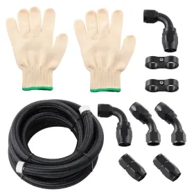 Mlkfg6 Bfo Fuel Line Hose Fitting Kit Fit For Transmission Fluid Oil Race Gas And